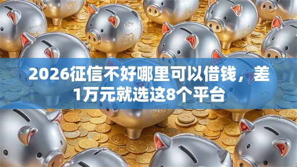 2026征信不好哪里可以借钱,差1万元就选这8个平台 2026征信不好哪里可以借钱,差1万元就选这8个平台