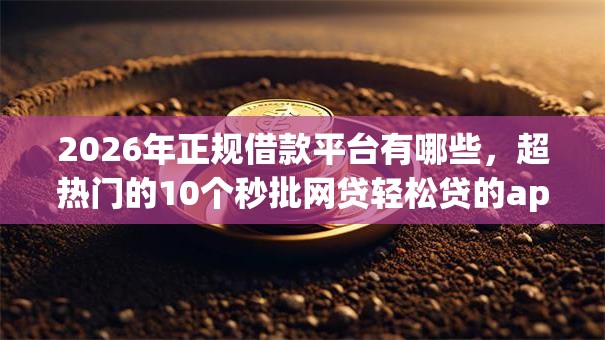 2026年正规借款平台有哪些,超热门的10个秒批网贷轻松贷的app推荐 2026年正规借款平台有哪些,超热门的10个秒批网贷轻松贷的app推荐