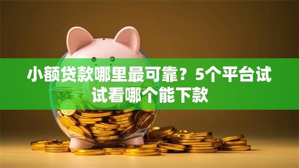 小额贷款哪里最可靠?5个平台试试看哪个能下款 小额贷款哪里最可靠?5个平台试试看哪个能下款