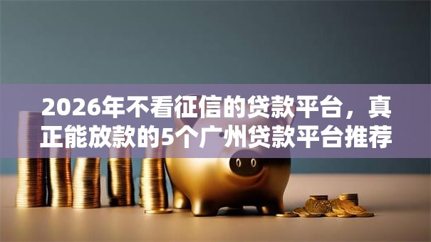 2026年不看征信的贷款平台，真正能放款的5个广州贷款平台推荐