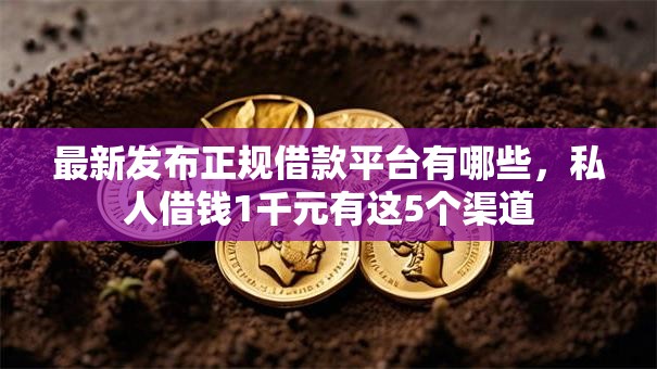 最新发布正规借款平台有哪些,私人借钱1千元有这5个渠道 最新发布正规借款平台有哪些,私人借钱1千元有这5个渠道