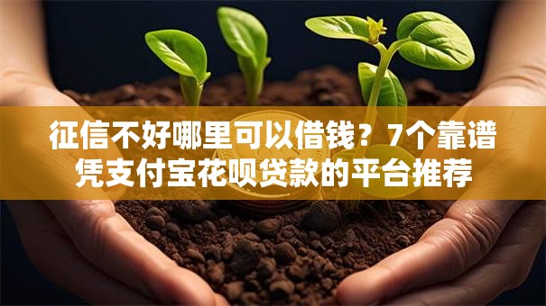 征信不好哪里可以借钱?7个靠谱凭支付宝花呗贷款的平台推荐 征信不好哪里可以借钱?7个靠谱凭支付宝花呗贷款的平台推荐