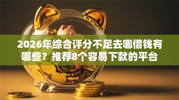 2026年综合评分不足去哪借钱有哪些？推荐8个容易下款的平台