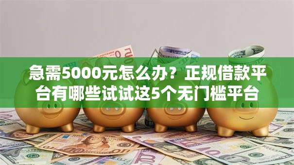 急需5000元怎么办?正规借款平台有哪些试试这5个无门槛平台 急需5000元怎么办?正规借款平台有哪些试试这5个无门槛平台