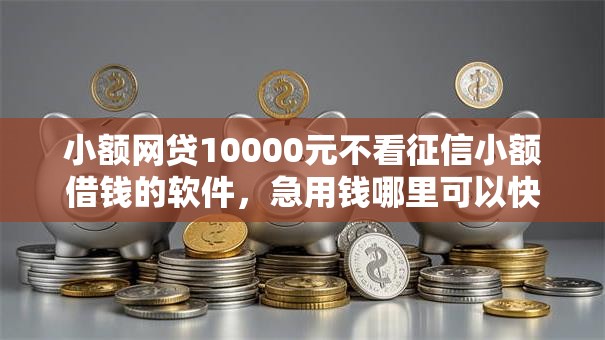 小额网贷10000元不看征信小额借钱的软件，急用钱哪里可以快速借到的6个平台介绍