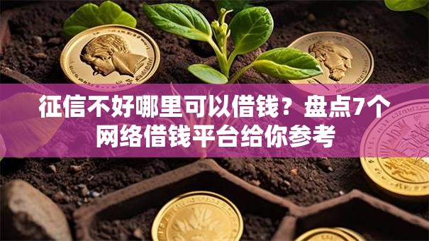 征信不好哪里可以借钱？盘点7个网络借钱平台给你参考