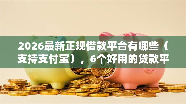 2026最新正规借款平台有哪些(支持支付宝),6个好用的贷款平台无私分享 2026最新正规借款平台有哪些(支持支付宝),6个好用的贷款平台无私分享