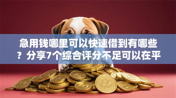 急用钱哪里可以快速借到有哪些?分享7个综合评分不足可以在平台借到钱 急用钱哪里可以快速借到有哪些?分享7个综合评分不足可以在平台借到钱