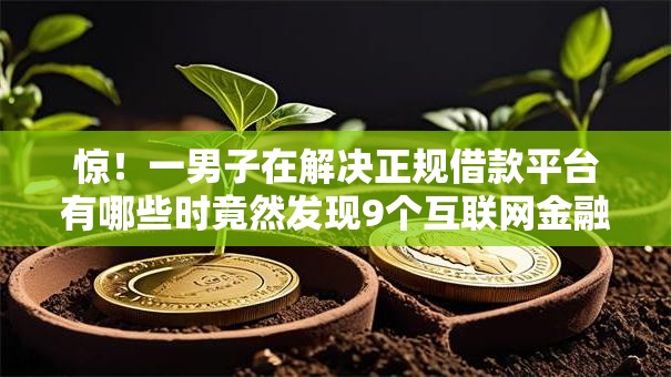 惊!一男子在解决正规借款平台有哪些时竟然发现9个互联网金融网贷平台,事后分享了出来 惊!一男子在解决正规借款平台有哪些时竟然发现9个互联网金融网贷平台,事后分享了出来