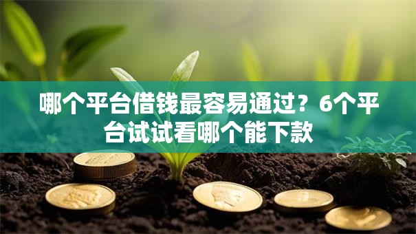 哪个平台借钱最容易通过?6个平台试试看哪个能下款 哪个平台借钱最容易通过?6个平台试试看哪个能下款