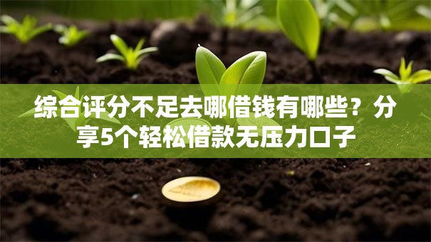 综合评分不足去哪借钱有哪些?分享5个轻松借款无压力口子 综合评分不足去哪借钱有哪些?分享5个轻松借款无压力口子