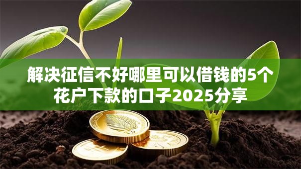 解决征信不好哪里可以借钱的5个花户下款的口子2025分享 解决征信不好哪里可以借钱的5个花户下款的口子2025分享