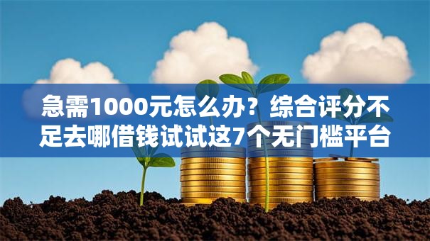 急需1000元怎么办?综合评分不足去哪借钱试试这7个无门槛平台 急需1000元怎么办?综合评分不足去哪借钱试试这7个无门槛平台