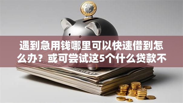 遇到急用钱哪里可以快速借到怎么办？或可尝试这5个什么贷款不上征信平台