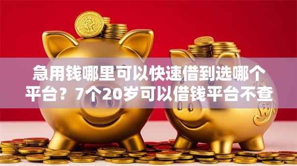 急用钱哪里可以快速借到选哪个平台?7个20岁可以借钱平台不查征信的口子推荐 急用钱哪里可以快速借到选哪个平台?7个20岁可以借钱平台不查征信的口子推荐