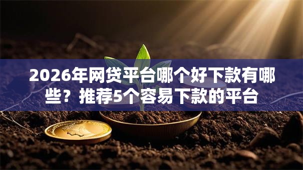 2026年网贷平台哪个好下款有哪些？推荐5个容易下款的平台