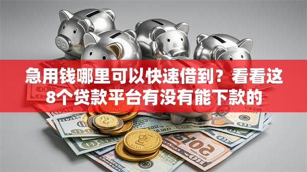 急用钱哪里可以快速借到?看看这8个贷款平台有没有能下款的 急用钱哪里可以快速借到?看看这8个贷款平台有没有能下款的