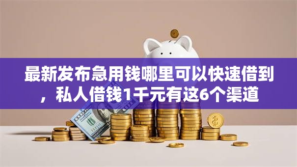 最新发布急用钱哪里可以快速借到，私人借钱1千元有这6个渠道