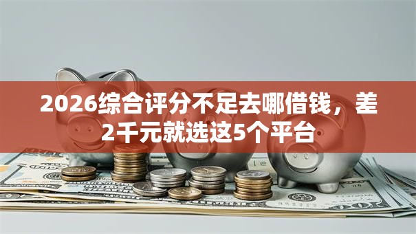 2026综合评分不足去哪借钱，差2千元就选这5个平台