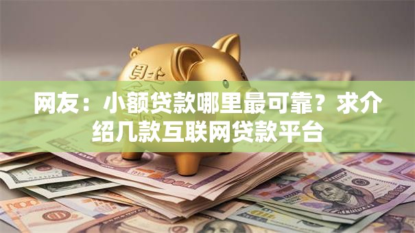 网友:小额贷款哪里最可靠?求介绍几款互联网贷款平台 网友:小额贷款哪里最可靠?求介绍几款互联网贷款平台