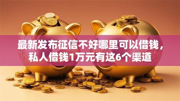 最新发布征信不好哪里可以借钱，私人借钱1万元有这6个渠道