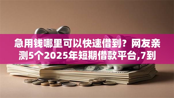 急用钱哪里可以快速借到?网友亲测5个2025年短期借款平台,7到14天盘点 急用钱哪里可以快速借到?网友亲测5个2025年短期借款平台,7到14天盘点