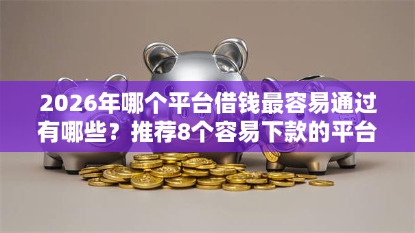 2026年哪个平台借钱最容易通过有哪些？推荐8个容易下款的平台