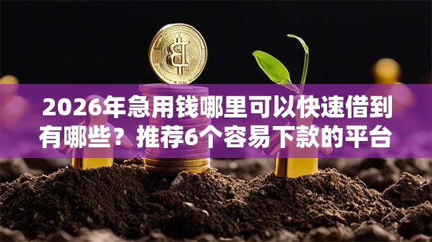 2026年急用钱哪里可以快速借到有哪些？推荐6个容易下款的平台