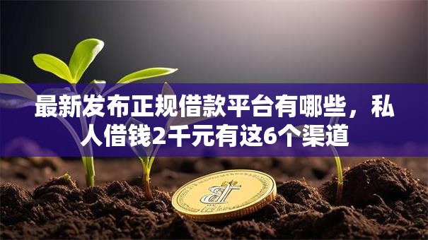 最新发布正规借款平台有哪些,私人借钱2千元有这6个渠道 最新发布正规借款平台有哪些,私人借钱2千元有这6个渠道