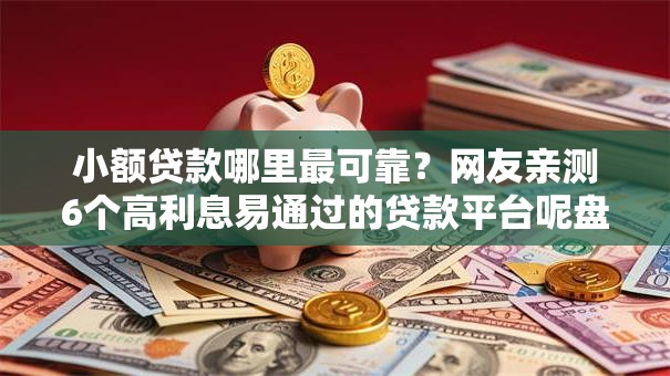小额贷款哪里最可靠？网友亲测6个高利息易通过的贷款平台呢盘点