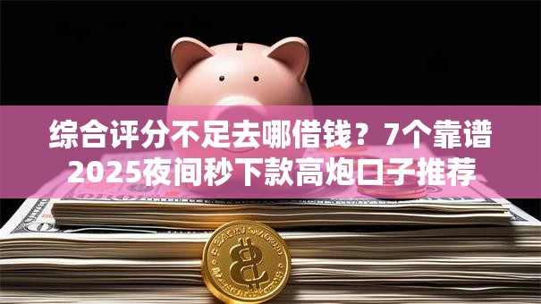 综合评分不足去哪借钱？7个靠谱2025夜间秒下款高炮口子推荐