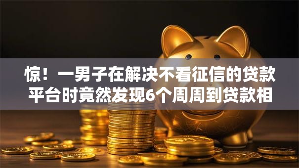惊!一男子在解决不看征信的贷款平台时竟然发现6个周周到贷款相同系列的平台,事后分享了出来 惊!一男子在解决不看征信的贷款平台时竟然发现6个周周到贷款相同系列的平台,事后分享了出来