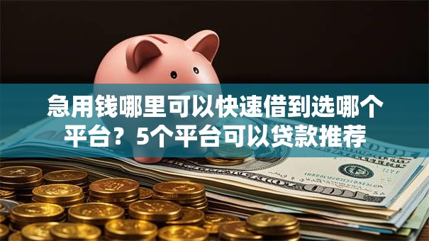 急用钱哪里可以快速借到选哪个平台?5个平台可以贷款推荐 急用钱哪里可以快速借到选哪个平台?5个平台可以贷款推荐