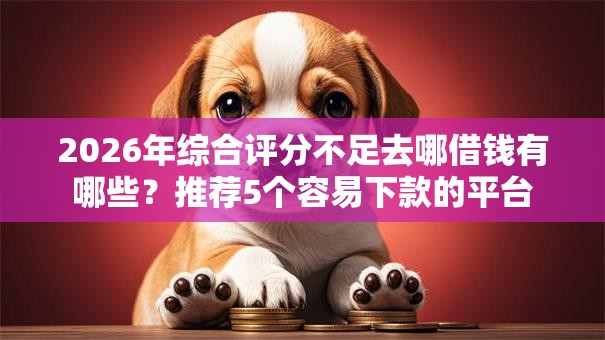 2026年综合评分不足去哪借钱有哪些？推荐5个容易下款的平台