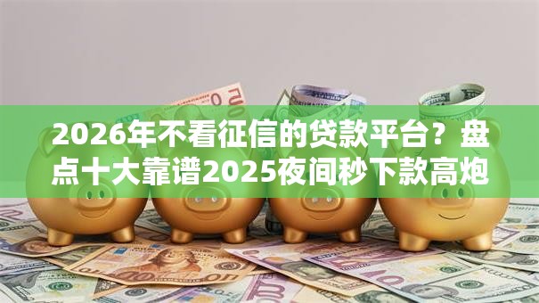 2026年不看征信的贷款平台?盘点十大靠谱2025夜间秒下款高炮口子 2026年不看征信的贷款平台?盘点十大靠谱2025夜间秒下款高炮口子