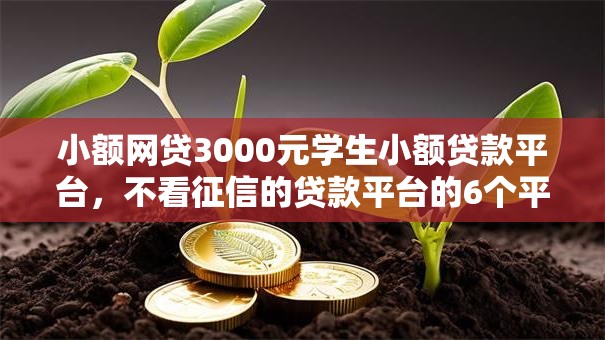 小额网贷3000元学生小额贷款平台,不看征信的贷款平台的6个平台介绍 小额网贷3000元学生小额贷款平台,不看征信的贷款平台的6个平台介绍