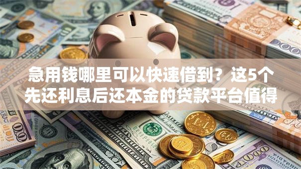 急用钱哪里可以快速借到?这5个先还利息后还本金的贷款平台值得一试 急用钱哪里可以快速借到?这5个先还利息后还本金的贷款平台值得一试