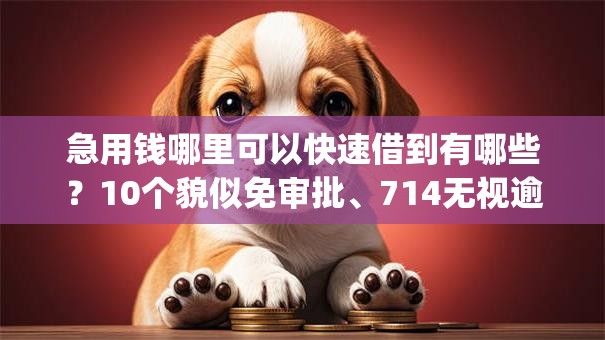 急用钱哪里可以快速借到有哪些？10个貌似免审批、714无视逾期秒下的app合集