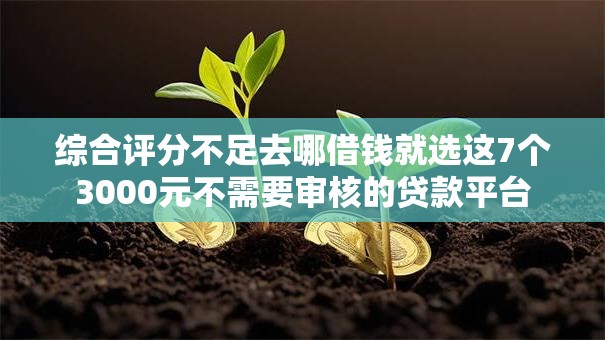 综合评分不足去哪借钱就选这7个3000元不需要审核的贷款平台 综合评分不足去哪借钱就选这7个3000元不需要审核的贷款平台