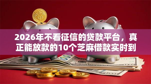 2026年不看征信的贷款平台,真正能放款的10个芝麻借款实时到账速借软件推荐 2026年不看征信的贷款平台,真正能放款的10个芝麻借款实时到账速借软件推荐