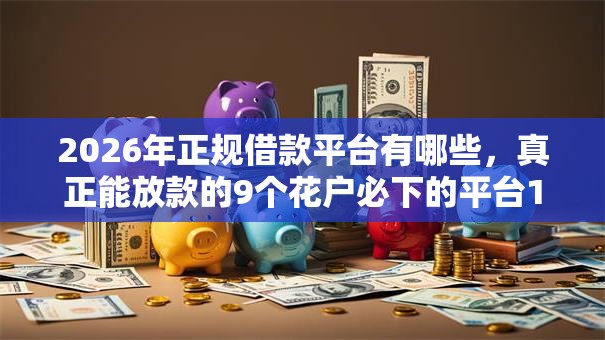 2026年正规借款平台有哪些，真正能放款的9个花户必下的平台100%通过率推荐