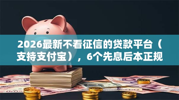 2026最新不看征信的贷款平台（支持支付宝），6个先息后本正规贷款平台无私分享