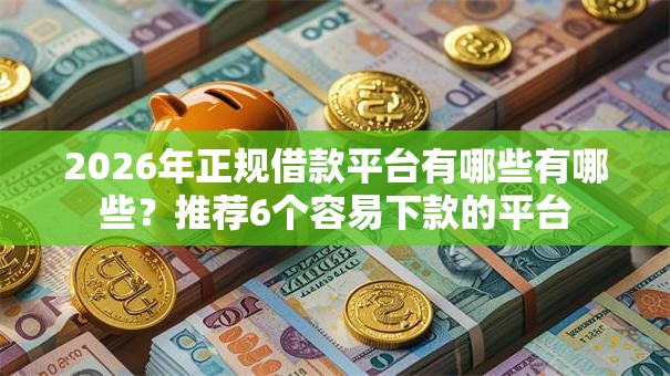 2026年正规借款平台有哪些有哪些?推荐6个容易下款的平台 2026年正规借款平台有哪些有哪些?推荐6个容易下款的平台