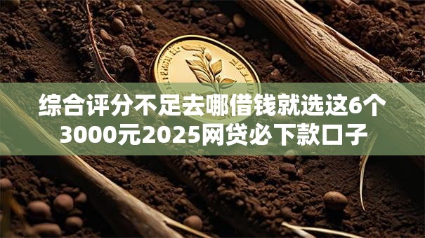 综合评分不足去哪借钱就选这6个3000元2025网贷必下款口子 综合评分不足去哪借钱就选这6个3000元2025网贷必下款口子