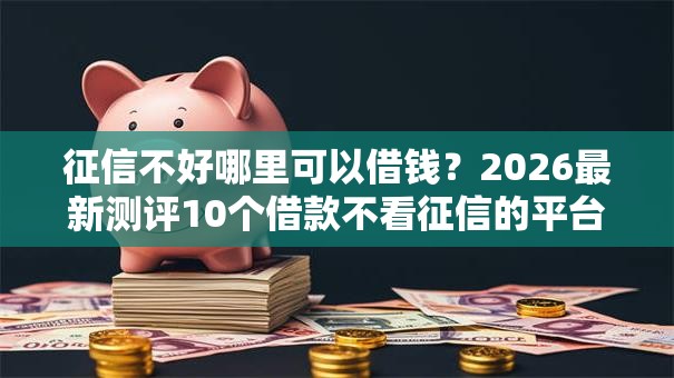 征信不好哪里可以借钱？2026最新测评10个借款不看征信的平台