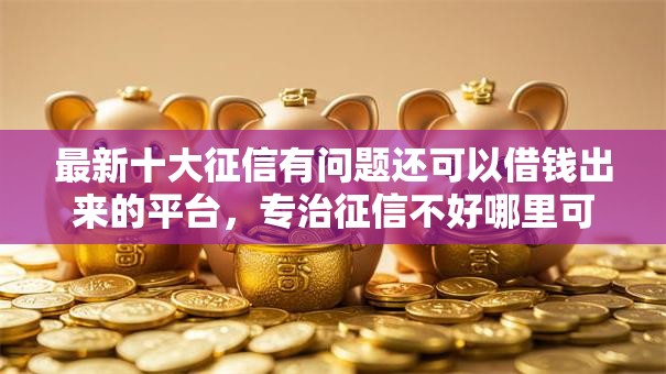 最新十大征信有问题还可以借钱出来的平台，专治征信不好哪里可以借钱