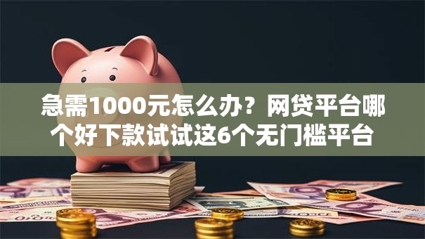 急需1000元怎么办?网贷平台哪个好下款试试这6个无门槛平台 急需1000元怎么办?网贷平台哪个好下款试试这6个无门槛平台