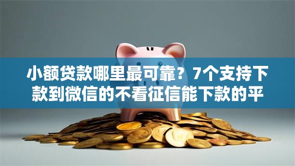 小额贷款哪里最可靠？7个支持下款到微信的不看征信能下款的平台
