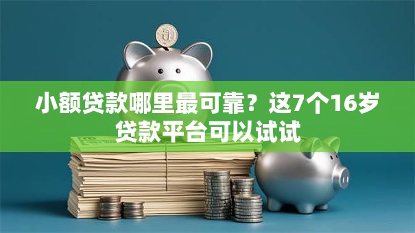 小额贷款哪里最可靠?这7个16岁贷款平台可以试试 小额贷款哪里最可靠?这7个16岁贷款平台可以试试