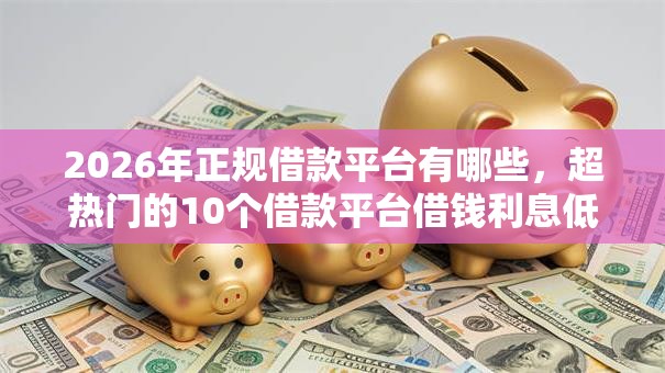 2026年正规借款平台有哪些,超热门的10个借款平台借钱利息低推荐 2026年正规借款平台有哪些,超热门的10个借款平台借钱利息低推荐
